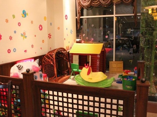 Spielbereich für Kinder im Restaurant